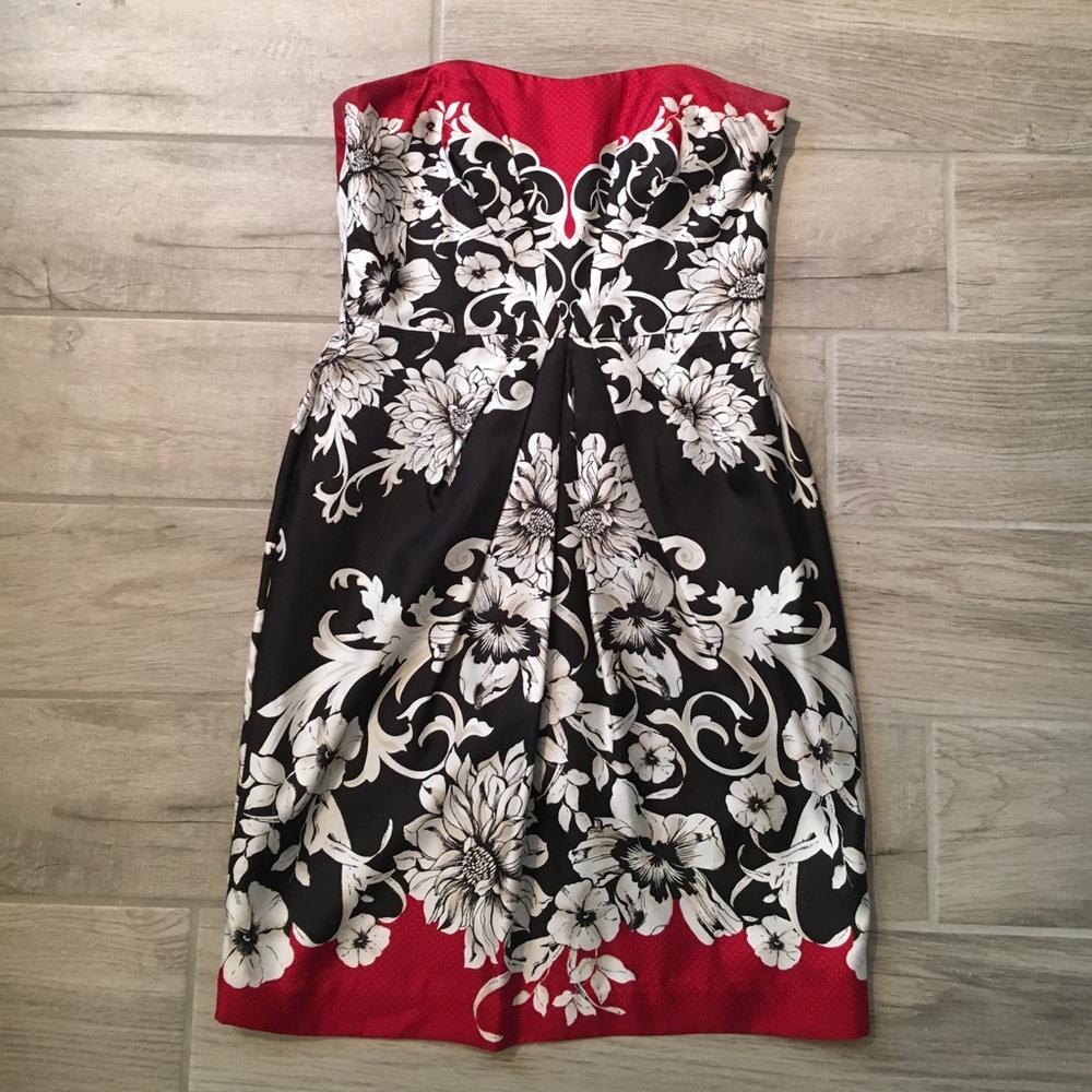 White House Black Market strapless dress